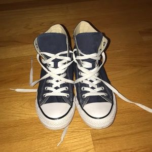 Navy Blue High Top Converse